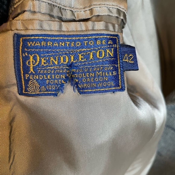 Vintage Pendleton Size 42 Wool Blazer - Picture 12 of 12